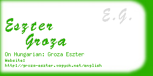 eszter groza business card
